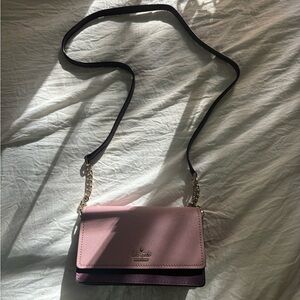 Pink and purple crossbody Kate Spade purse